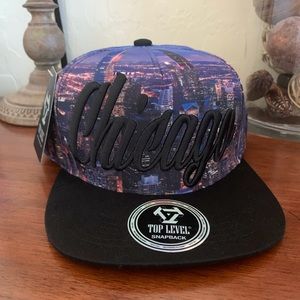 Chicago Skyline 🌃Snap Back Hat NWT